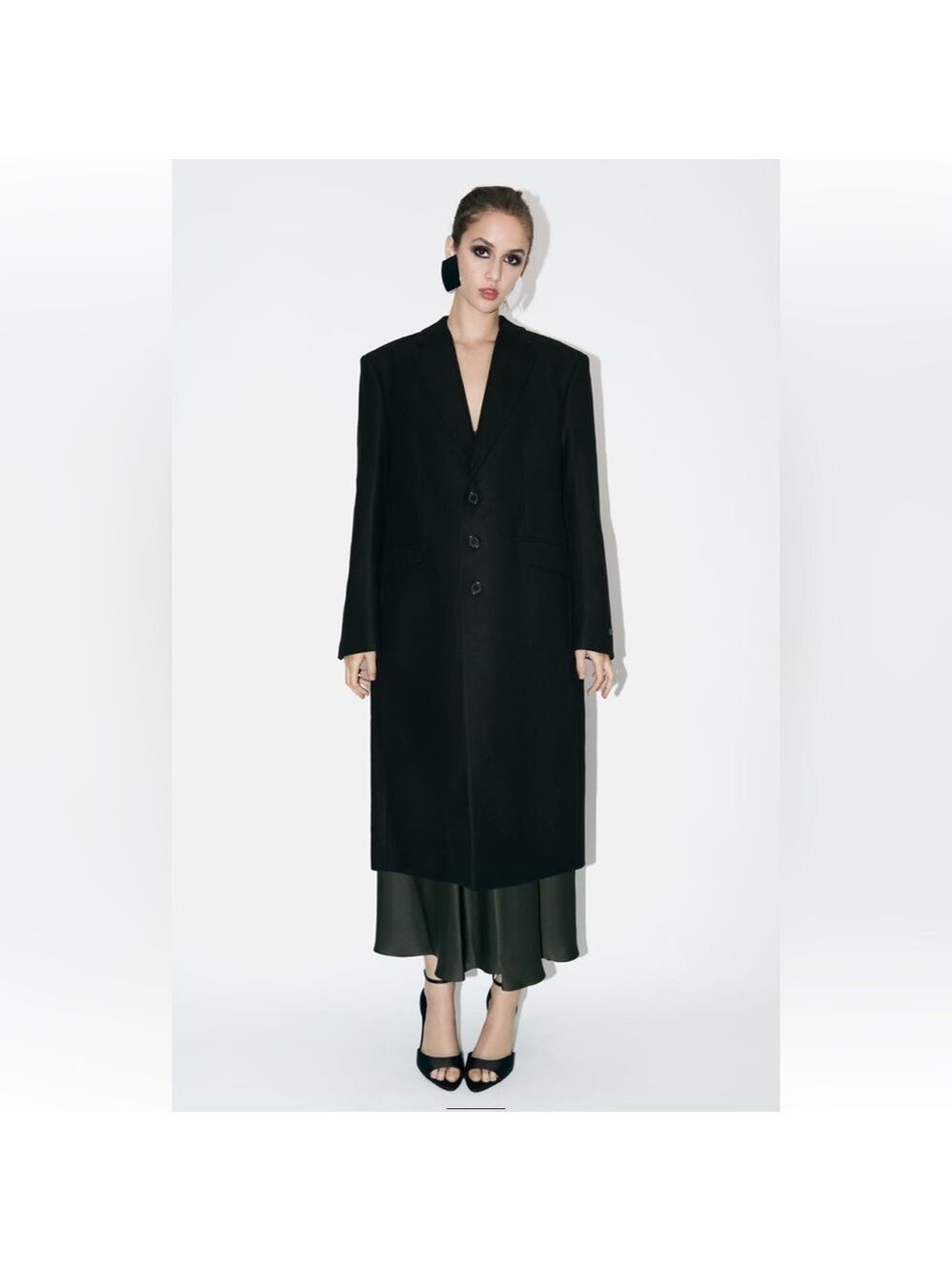 ZARA MENSWEAR STYLE COAT STEVEN MEISEL
WOOL SZ M BLACK